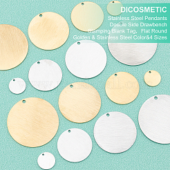 16 pendentif en acier inoxydable 304 de 8 styles&nbsp;STAS-DC0002-07