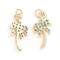 Pendentifs avec zircon cubiques à micro-pavés en laiton&nbsp;ZIRC-G165-01G