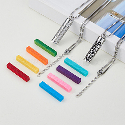 2 juego de 2 collares colgantes con forma de botella de perfume hueca&nbsp;NJEW-FI0001-64