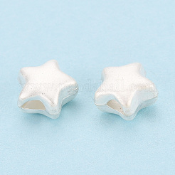 Mattierte 925 Sterling Silber Perlen&nbsp;STER-T008-33S
