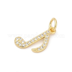 Anhänger aus Zirkonia aus Messing&nbsp;KK-U062-29G