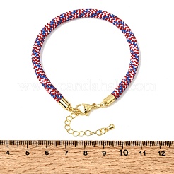 Fabrication de bracelets en cordon rond tressé en polyester&nbsp;FB-CBAEDA0-01G-16