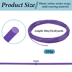 Bandes de rotin en plastique&nbsp;DIY-WH0816-132A