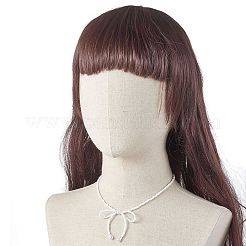 Collane in acciaio inossidabile 304 con fiocco&nbsp;NJEW-JN04670