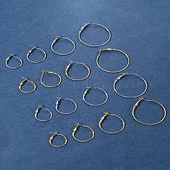 32 Stück 8 Stile Eisen Huggie Creolen Zubehörse&nbsp;IFIN-FS0001-49A