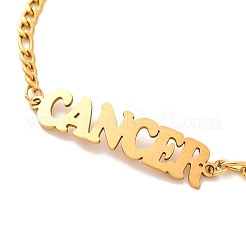 Constellation 202 Figaro-Gliederarmbänder aus Edelstahl für Damen und Herren&nbsp;AJEW-U006-01F