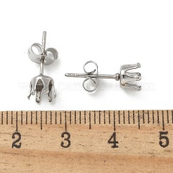 Accesorios para aretes tipo botón de acero inoxidable quirúrgico 316&nbsp;STAS-Z118-03P-03