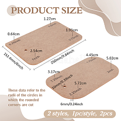2 Stück 2 Stile MDF-Vorlagen&nbsp;DIY-WH0060-61