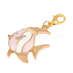 24 pz 12 stili tema colore rosa forme miste lega smalto ciondolo decorazioni&nbsp;HJEW-PH02311