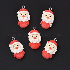 Pendentifs de noël en résine opaque&nbsp;RESI-G028-04P