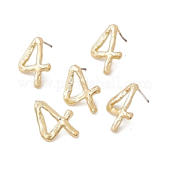 Boucles d'oreilles en laiton avec 925 épingle en argent sterling pour femme&nbsp;LS-EJEW-A077-01D