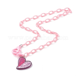 Colliers pendentifs acryliques transparents&nbsp;NJEW-JN03521-02