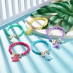 Bracelets extensibles en perles acryliques&nbsp;BJEW-JB07785