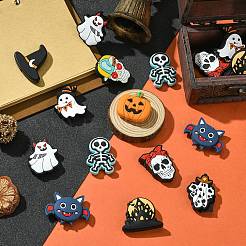 20 Stück 10 Stile Halloween Themen Lebensmittelqualität umweltfreundliche Silikon Fokalperlen&nbsp;SIL-CJ0001-71