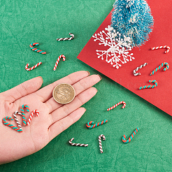 60 pièces 3 couleurs thème de noël cabochons en pâte polymère faits à la main&nbsp;CLAY-CJ0001-31