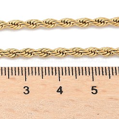 Collane con catena in corda di acciaio inossidabile 304&nbsp;NJEW-F226-03G-05