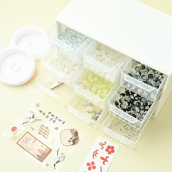 DIY-Set zur Herstellung von Armbändern aus Bunte Malerei-Perlen&nbsp;DIY-FZC0001-01C