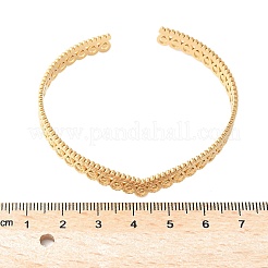Bracelets manchettes en acier inoxydable 304 pour femmes&nbsp;BJEW-U032-12G