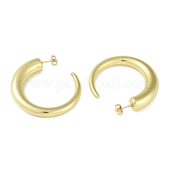Orecchini a bottone in acciaio inossidabile 304 con placcatura ionica (ip) per donna&nbsp;STAS-I304-22C-G