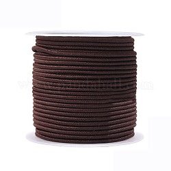 Runde elastische Schnur, Kokosnuss braun, 1.3 mm, ca. 6.56~7.65 Yard (6~7m)/Rolle