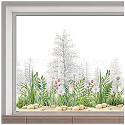 静電PVCウィンドウステッカー  窓の家の装飾のため  他の植物  390x1180mm