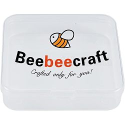 Beebeecraft-caja pequeña de plástico transparente, contenedores y organizador de almacenamiento de cuentas de 30cm para almacenamiento de artículos pequeños, joyería artesanal, 6.8x5.2x1.1 Uds.