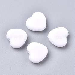 Heart PVC Plastic Cord Lock for Mouth Cover, Anti Slip Cord Buckles, Rope Adjuster, Wheat, 9.5x10x3.5mm, Hole: 2x4mm