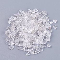 Quarzo naturale chip perline di cristallo, perle di cristallo di rocca, Senza Buco / undrilled, 4~15x3~9x1~9mm