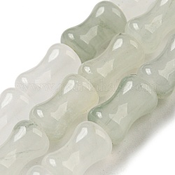Natürliche Jade Perlen Stränge, Bambusstock, 10x6 mm, Bohrung: 1 mm, ca. 36 Stk. / Strang, 14.76'' (37.5 cm)