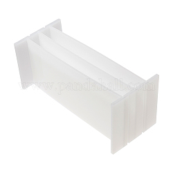 Divisor de plastico, para moldes de jabón rectangulares, blanco, 88x86x5mm, 200x86x3mm, 5 PC / sistema