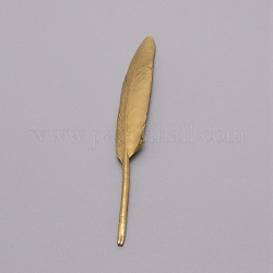 Goose Feather Costume Accessories, Sewing Craft Decoration, Feather, Goldenrod, 100~150x17~22x3~3.5mm