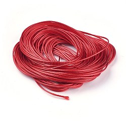 Corde in poliestere cerato coreano, rosso, 1mm, circa 16.4 iarde (15 m)/borsa