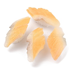 Modèle de sashimi de sushi en plastique artificiel, nourriture imitation, pour les décorations d'affichage, sushi de poisson, orange, 64x29.5x22mm