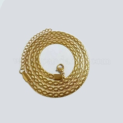304 Edelstahl Fischgrätenkette Halsketten, golden, 17.80 Zoll (45.2 cm)