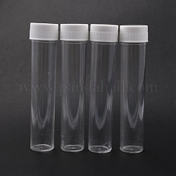 Kunststoff-Kügelchen Container, Flasche, Transparent, 130x25 mm