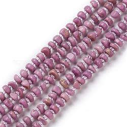 Brins naturels de perles de phosphosidérite, avec des perles de rocaille, puce, 6~7x6~7x2~5mm, Trou: 0.9~1mm, 15.35~15.75'' (39~40 cm)