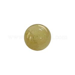 Boule de cristal de citrine naturelle, Décorations d'affichage de pierre d'énergie reiki pour la guérison, méditation, 40mm