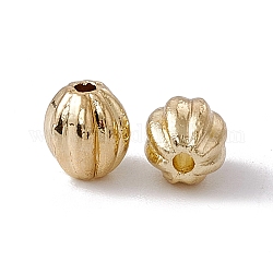 Legierung Tibetische Perlen, Rondell, Licht Gold, 6x5 mm, Bohrung: 1.2 mm