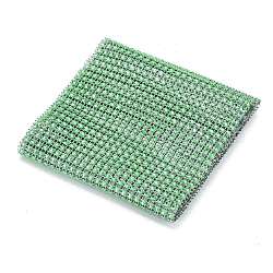 24 Reihen Plastikdiamantmaschen-Wickelrolle, Strass Kristallband, für diy hochzeitsfeier begünstigt dekorationen handwerk, grün, 120x1 mm