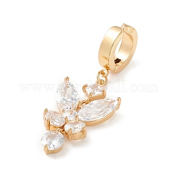 Anello ombelico con ciondolo a forma di farfalla con zirconi, clip sugli anelli dell'ombelico, gioielli non piercing per le donne, oro, 47mm