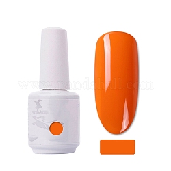 Gel per unghie speciale da 15 ml, per la stampa di timbri artistici, kit di base per manicure con vernice, arancione, bottiglia: 34x80mm
