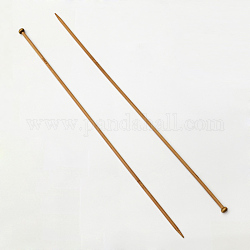 Aiguilles à tricoter simples en bambou, Pérou, 400x19x10mm, 2 pcs /sachet 