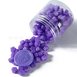 Partículas de cera para sellar huellas de patas, para sello de sello retro, púrpura medio, 9.5x8.5x6mm