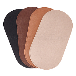 Pandahall elite 4pcs 4 couleurs feutre sac fond shaper, ovale, couleur mixte, 25x12x0.5 cm, 1 pc / couleur