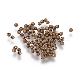 Perles séparateurs en fer, sans nickel, bronze antique, 2.5x2mm, Trou: 1.2mm, environ 2096 pcs/50 g