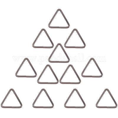 12 pz anelli di collegamento in ferro triangolari&nbsp;IFIN-CP0002-96B-1