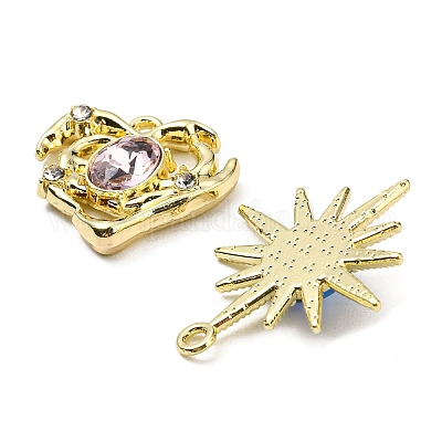 Pendentifs en alliage avec strass&nbsp;ALRI-XCP0001-15-1