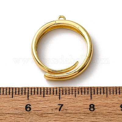 Ringbasis aus Messing&nbsp;KK-NH0007-13G-1