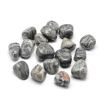 Moukaite Jasper tumble stone 10-20mm beads