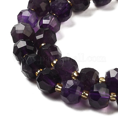 Natürlichen Amethyst Perlen Stränge&nbsp;G-P508-A09-01-1